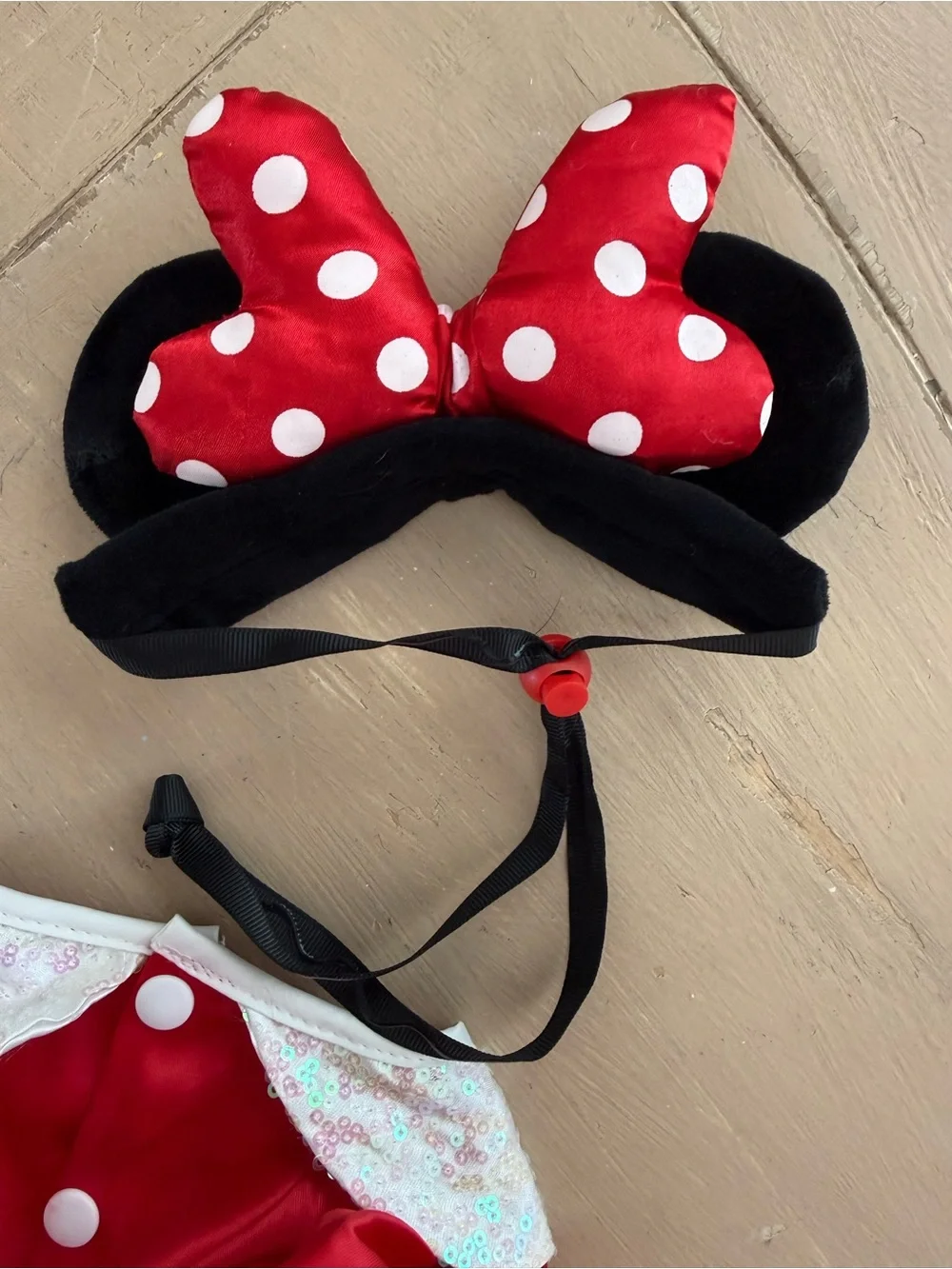 Disney Minnie Mouse Dog Costume with Bow Headband